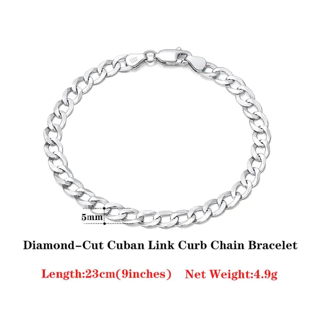 18 Bracelet chaîne cubaine italienne