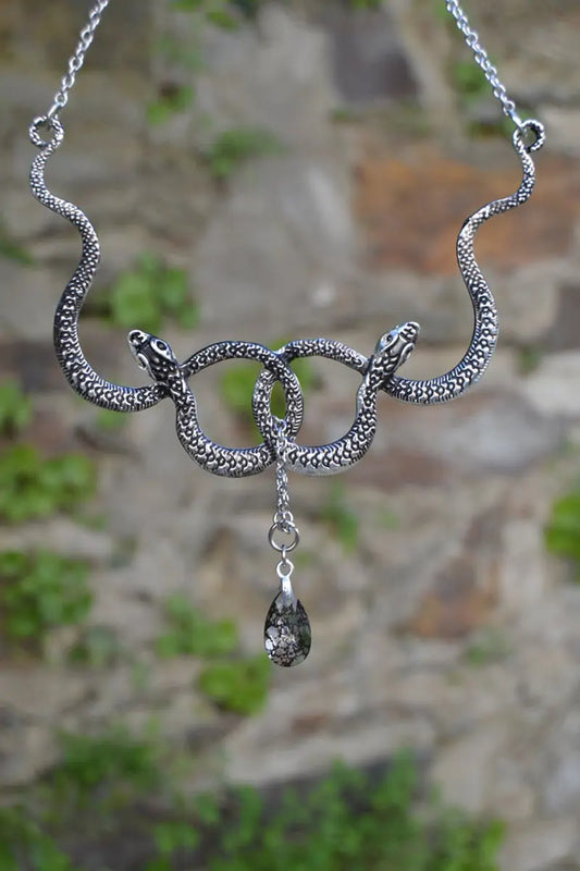 Collier serpent avec cristal